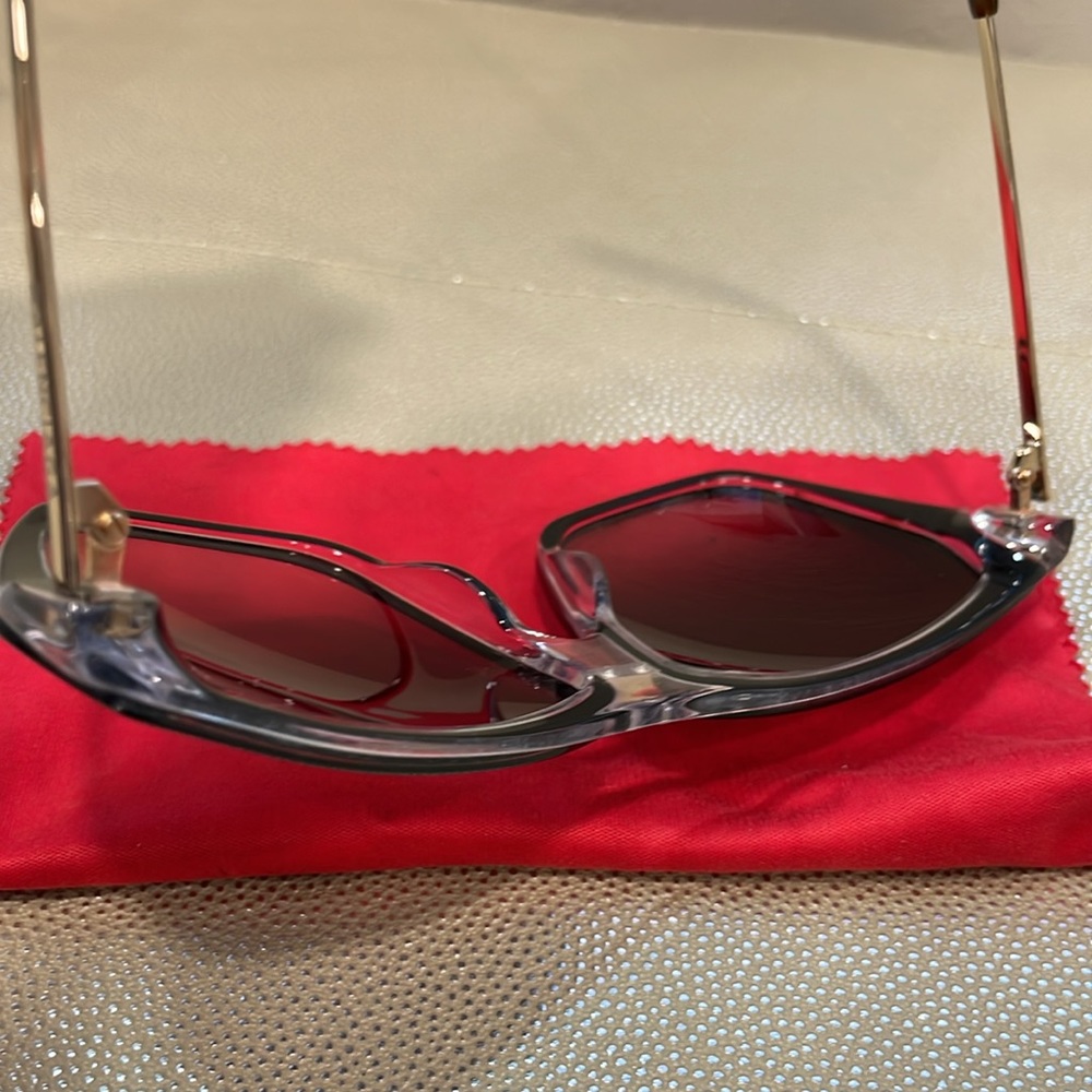 Balenciaga - Square Sunglasses Black Bordeaux with Brown Lenses - - Picture 13 of 16